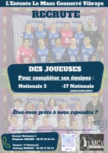 RECRUTEMENT JOUEUSES NATIONAL